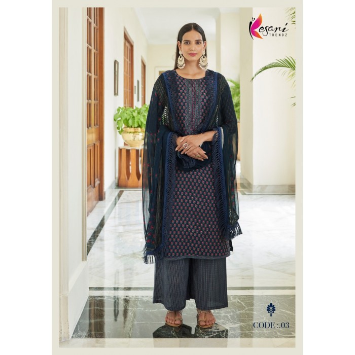 Kesari Trendz Izhar Modal Silk Dress Materials